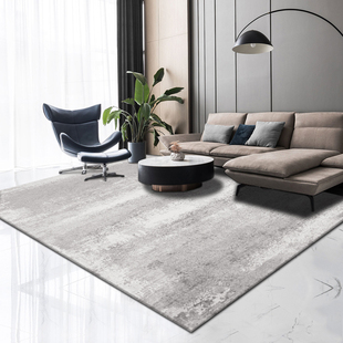 地毯客厅现代简约北欧茶几垫毯家用长方形轻奢灰白卧室床边毯侘寂