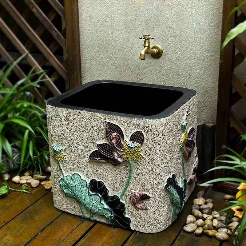 cs家用拖把池户外拖帕池庭院花园水池子洗手阳台拖布池水槽院子水