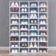 shoe type box rack cabinet plastic Transparent