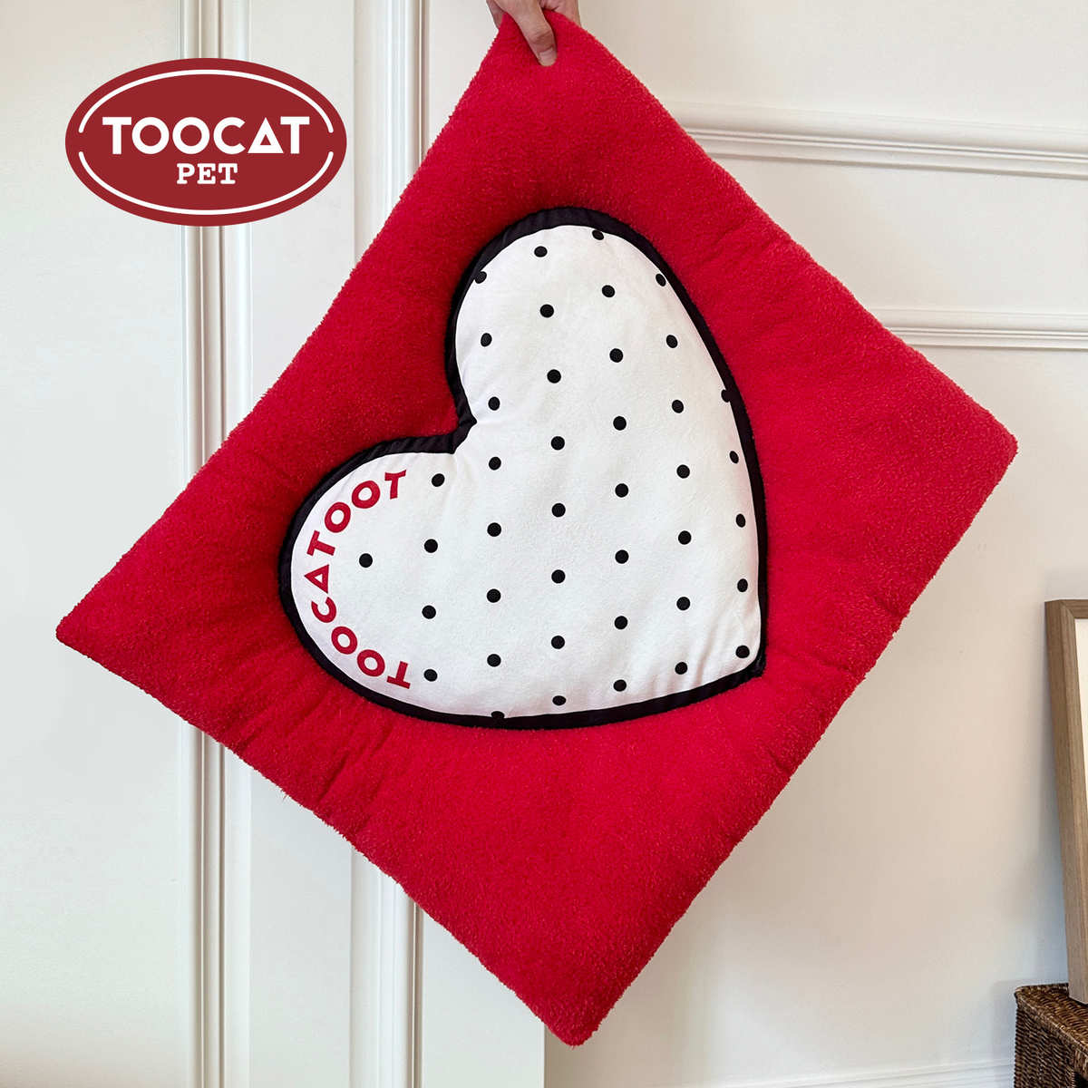 四季睡觉秋冬宠物猫坐垫垫猫爱心风通用ins狗窝秋冬toocat睡狗窝