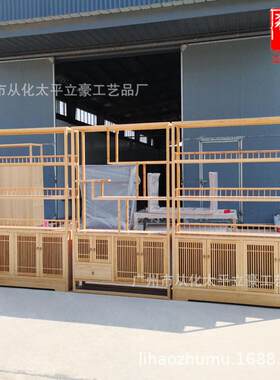 竹家具厂加工楠竹书柜竹书架竹制酒架竹茶柜竹木博古架竹家具