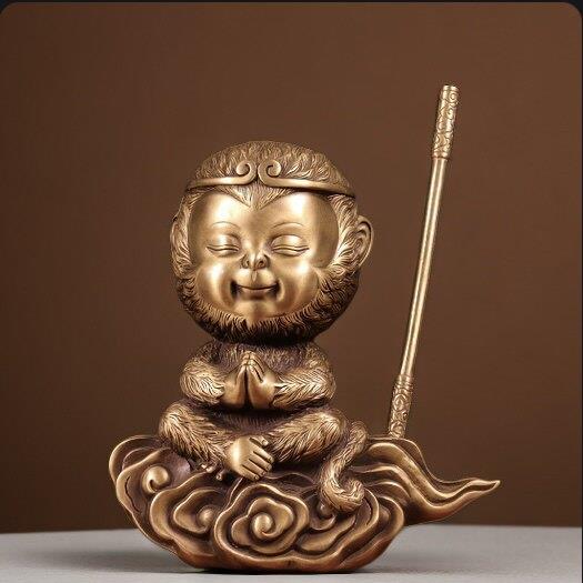 黄铜孙悟空摆件家居摆设齐天大圣工艺品斗战胜佛像铜猴子摆件