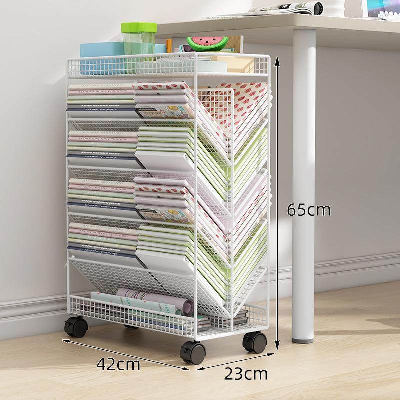 可移动书架书本收纳收纳落地书架