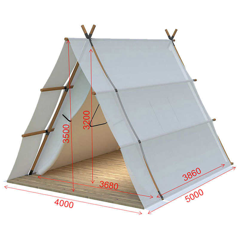 三角网餐厅宿奢酒店露营浪漫帐篷帐篷民帐篷野户外红婚礼野营简约