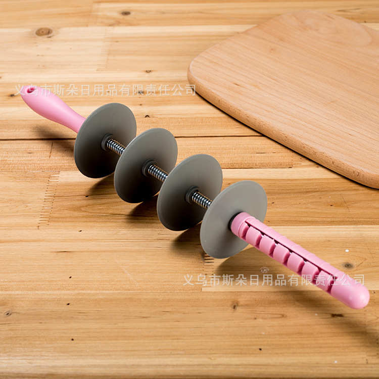TV产品blade roller可调节擀面杖 多功能面包切片器 面条成型模具图片