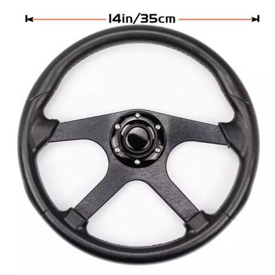 厂家直销 14寸汽车改装通用方向盘赛车改装STEERING WHEEL