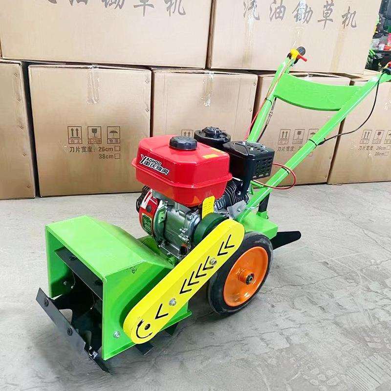 手推走式锄机108汽油柴油机动自带除草机松土耘耕机小型家用草锄