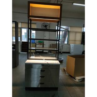 工厂定制钢木玻璃柜烤漆展柜 产品展示框 产品陈列架 led发光墙柜