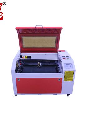 K6040激光雕刻机小型陶瓷瑜伽垫杯子布料木板亚克力激光切割机