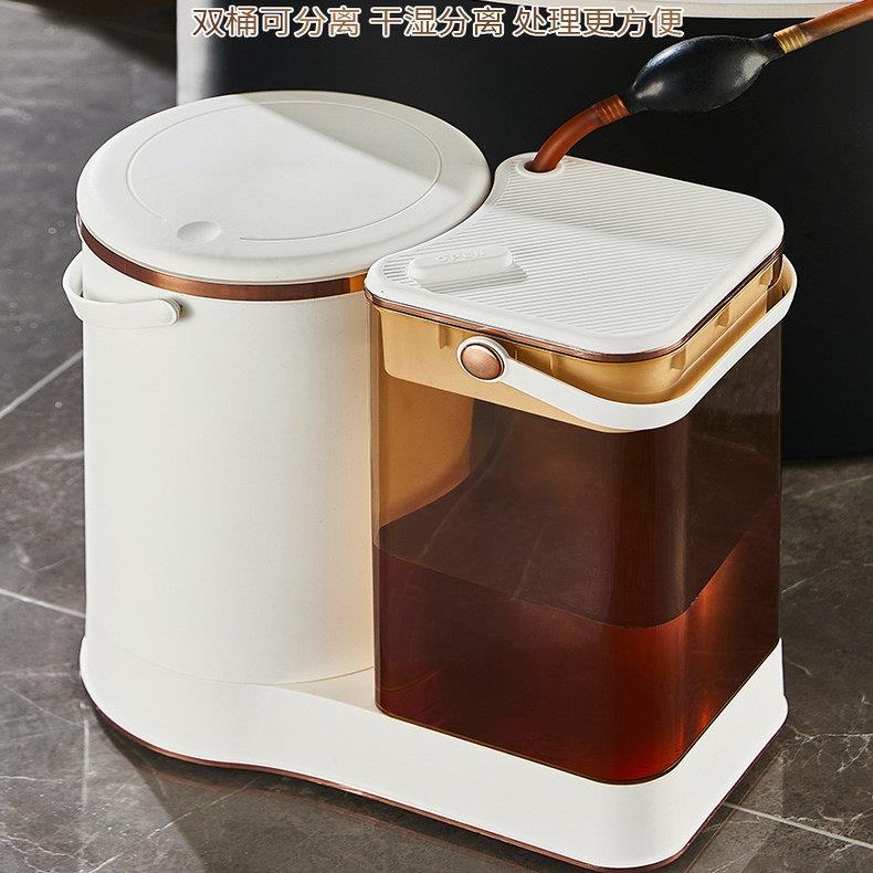 茶水桶废水桶茶台接水桶干湿分离茶渣桶垃圾桶茶具配件过滤排水桶