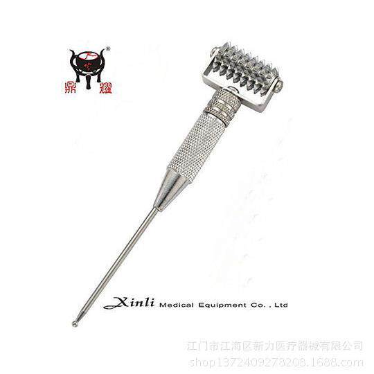 面滚弹簧弹簧耳针脸部滚轮按摩耳针耳穴探测笔可伸缩