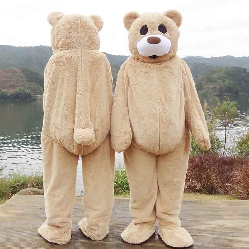 跳舞熊人偶服装泰迪熊可爱卡通玩偶服夏天款人穿行走头套演出道具