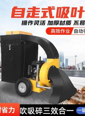 自走式环卫吸叶机道路树叶收集车手推式落叶清理吸扫机自动吸叶机