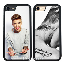 Justin Bieber比伯iPhone7手机壳苹果6plus玻璃适用13保护套软4.7