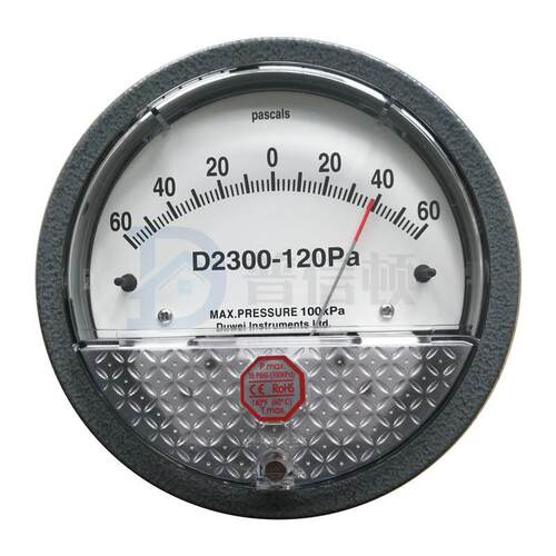 DUWEI杜威压差表D2300-120PA洁净室微压差表D2000-60pa负压计