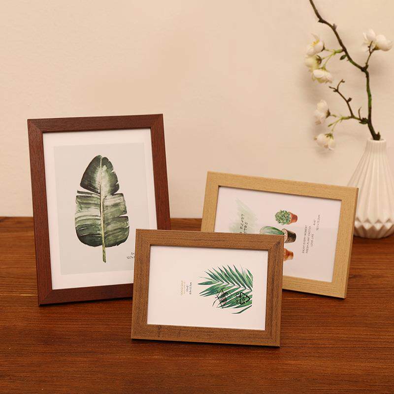 简约现代木质相框摆台5寸6寸7寸8寸10寸A4画框挂墙照片墙影楼相框