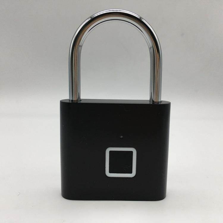 锌合金挂锁指纹柜锁指纹挂锁智能挂锁小锁头抽屉锁USB接口
