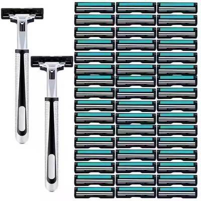 Old-fashioned manual razor blades, double-edged safety razor