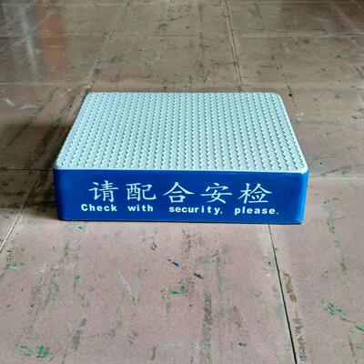 玻璃钢安检站AJT-001台，机场、学校、站铁、车方形站高、圆形安