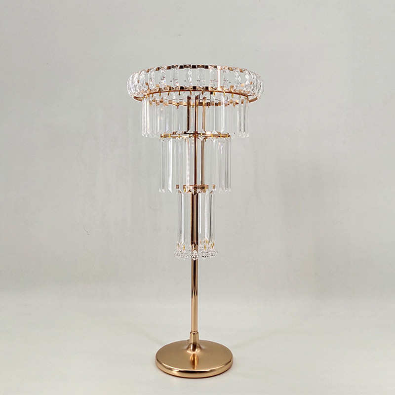 婚庆道具水晶桌花器主桌婚礼堂欧式铁艺架子装饰品新款亚克力摆件