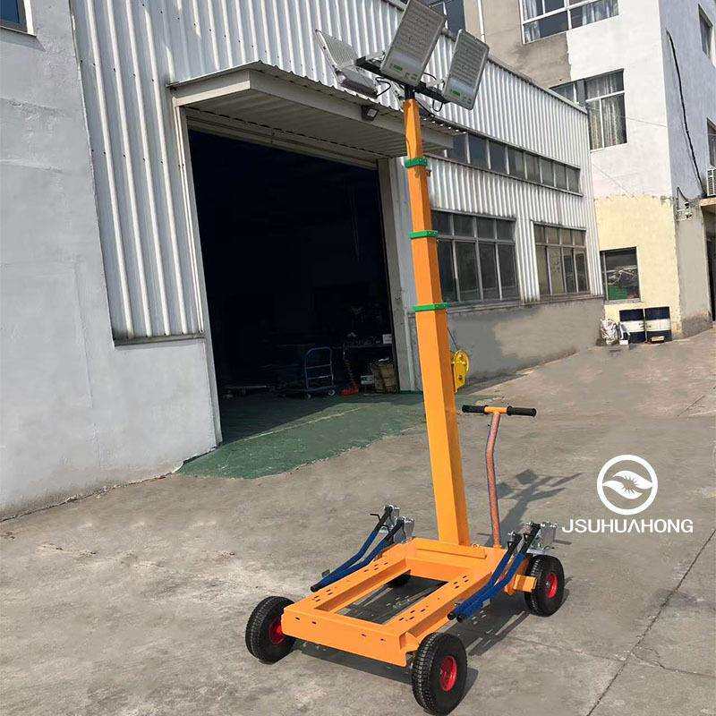 5m移动泛光灯车夜间户外工地施工照明设备手摇升降light tower