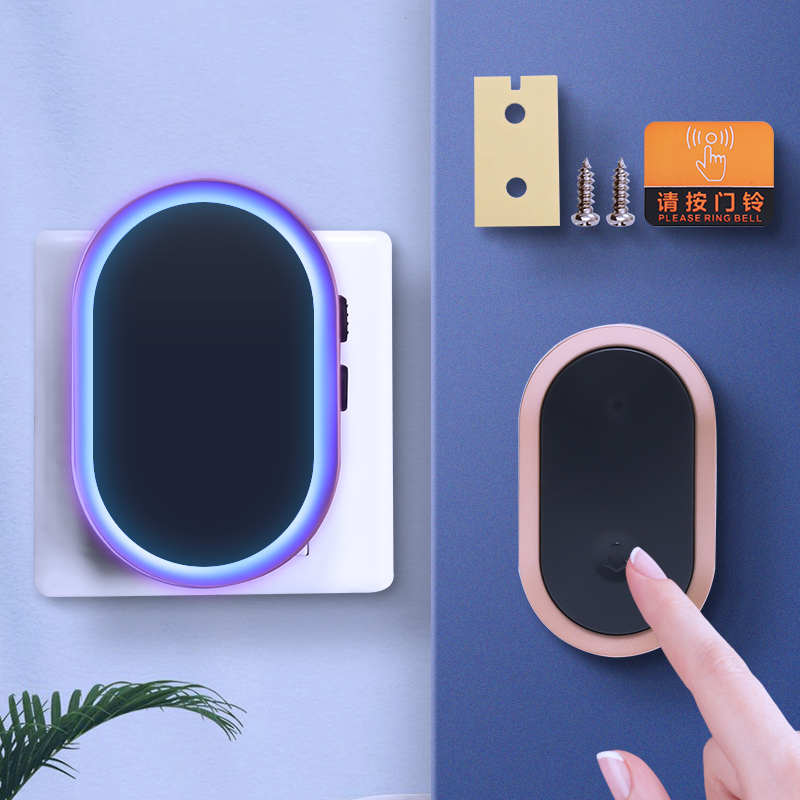 闪光门铃无线家用超远距离电子遥控门玲一拖一拖二老人病人呼叫器