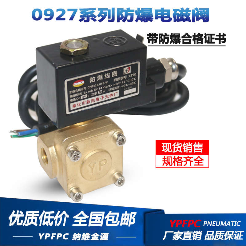 0927系列高温防爆电磁阀天然气煤矿用电磁阀1.6Mpa AC220V DC24V