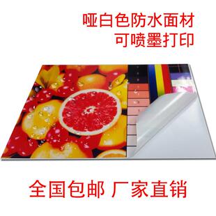 A4不干胶影印纸喷墨打合成PP哑面哑光标签贴纸彩色喷罐防水背胶黏