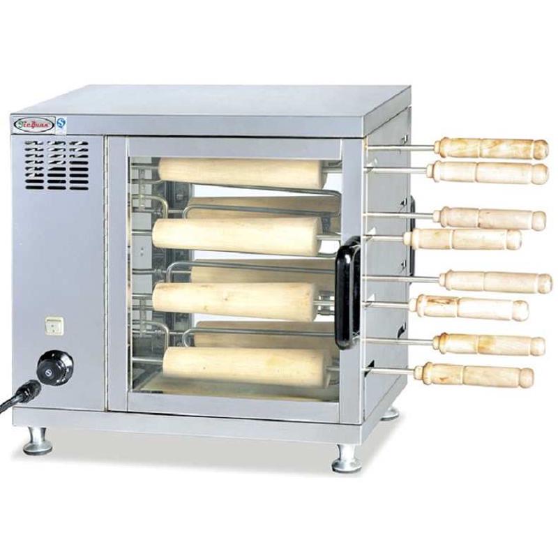 杰冠EB-550台式电热旋转烤面包机电热烤烟囱卷机8棍烤面包炉