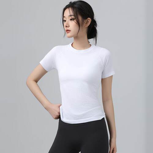 Sports fitness short sleeved yoga clothes, running
