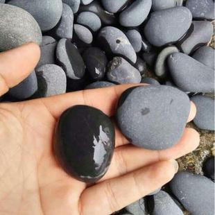 黑色鹅卵石程铺灰色毛料雨花头园林石造景工水池垫底路678小石子