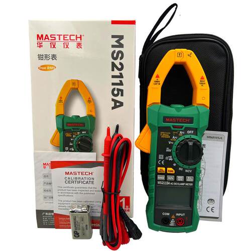 MASTECH华仪MS211交直流钳形表万用表真有效值电工钳型电流表
