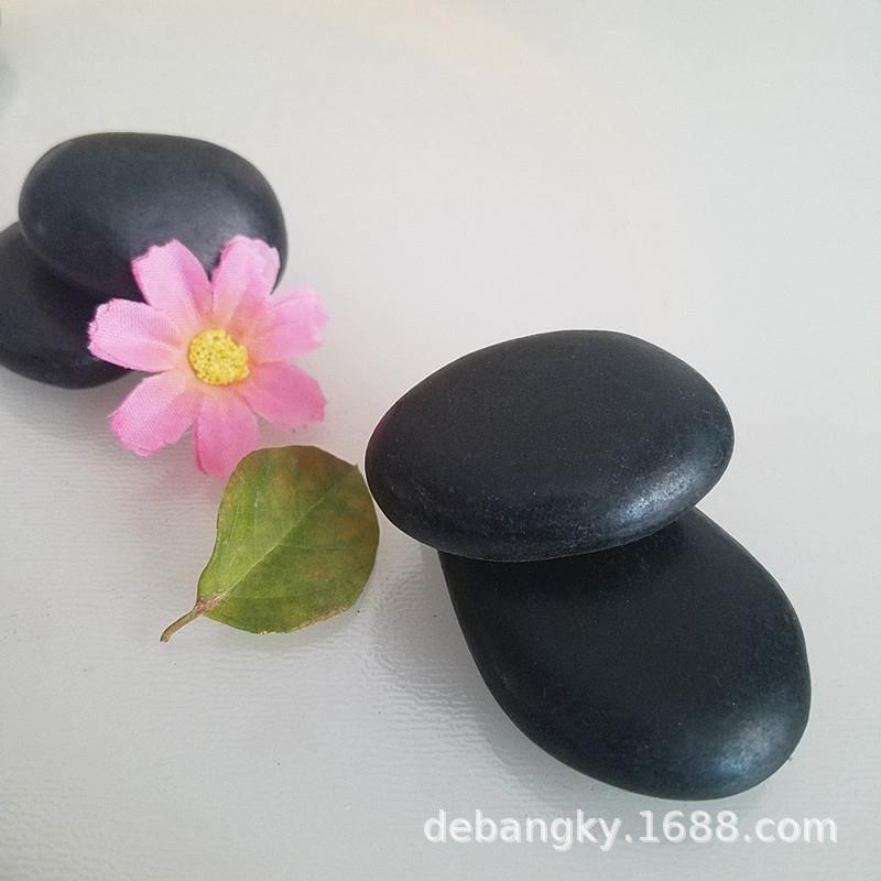 供应黑色抛光鹅卵石 雨花石 园林铺路黑色鹅卵石 3-5公分鹅卵石