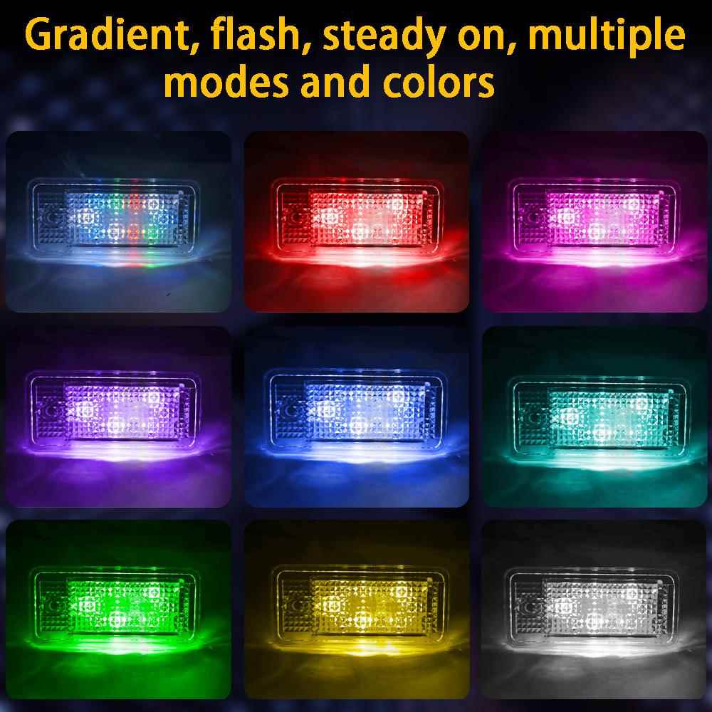 汽车装饰灯适用大众奥迪照灯A6大众牌照S6 Q幻5 TTS  2D For牌 彩