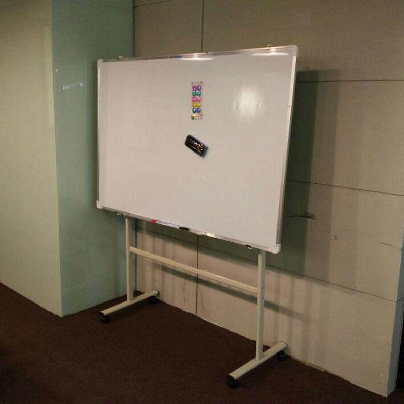 厂家供应移动单面白板 磁吸白板黑板写字板支架式 广州白板移动式