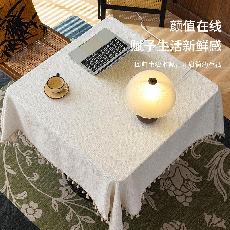 法式桌高布轻奢级长方形餐桌布客厅桌MS-59茶几桌垫桌布摆摊圆感