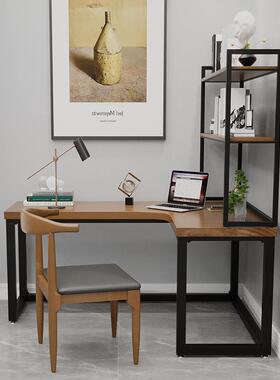 实木L书桌转YZX电脑台式拐角桌子角靠墙角卧室工作台家桌用办型公