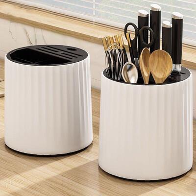 Rotatable Knife Holder Kitchen Organizer Chopstick Storage C