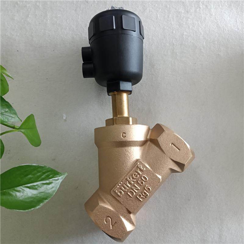burkert2000气动角座阀G2寸*2/2常闭,DN50,PTFE密封,炮铜