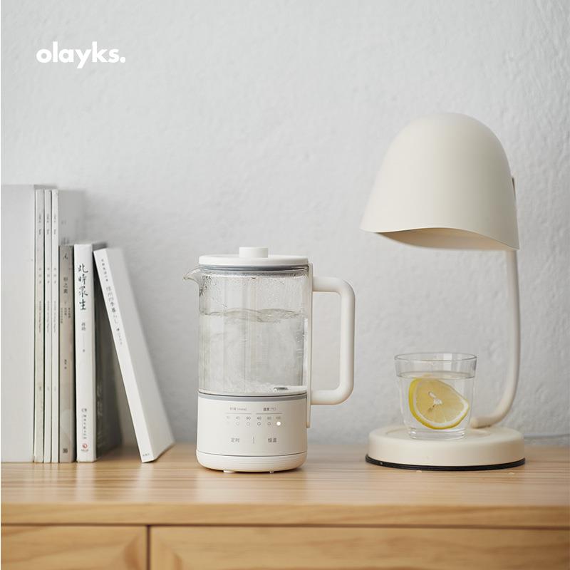 olayks养生壶家用多功能mini办公室小型迷你煮茶器玻璃花茶烧水壶
