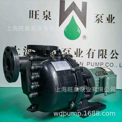 旺泉GYW40022耐腐蚀卧式自吸泵、同轴塑料自吸泵、耐酸碱马肚泵