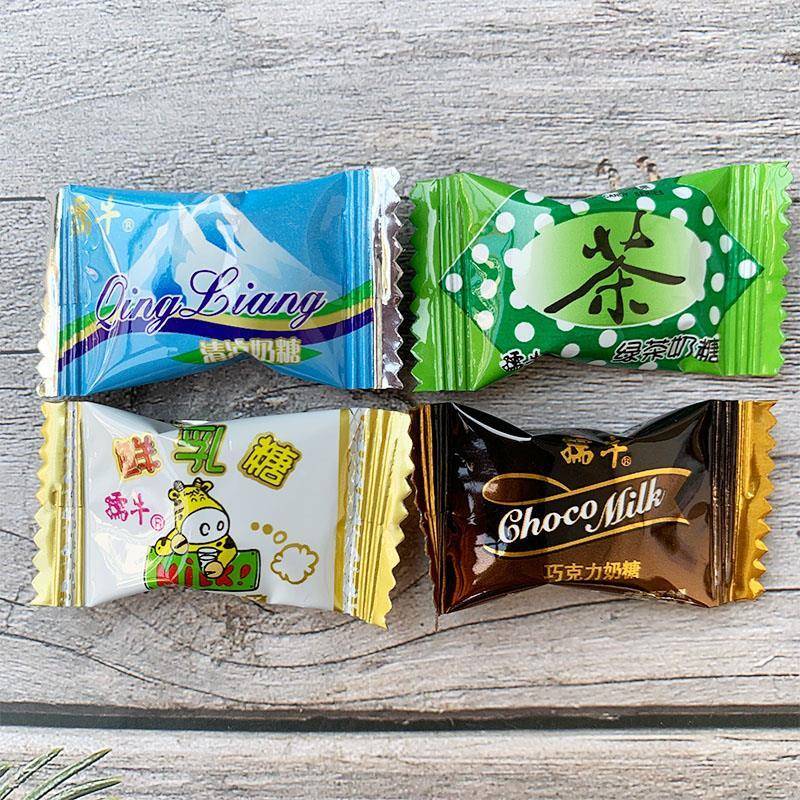 孺牛奶糖冰凉奶糖薄荷鲜乳糖巧克力糖果绿茶糖年货混合婚庆喜糖果