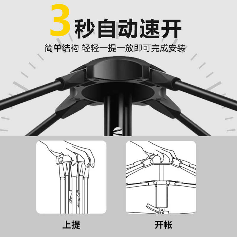 工厂现货户外野营全自动防水防晒速开帐篷露营防蚊便携帐篷批发