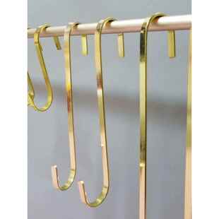 【品牌正品】服装店s钩金色银色勾子挂衣服衣架挂钩s型不锈钢加长