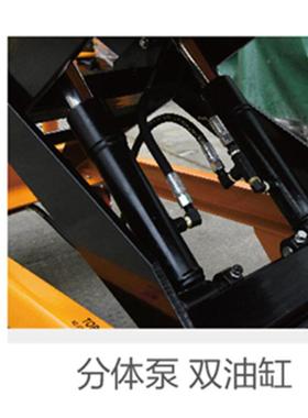 PTD100T0手动液车压台车1油压平台模具平台车脚踩液压升降平台车