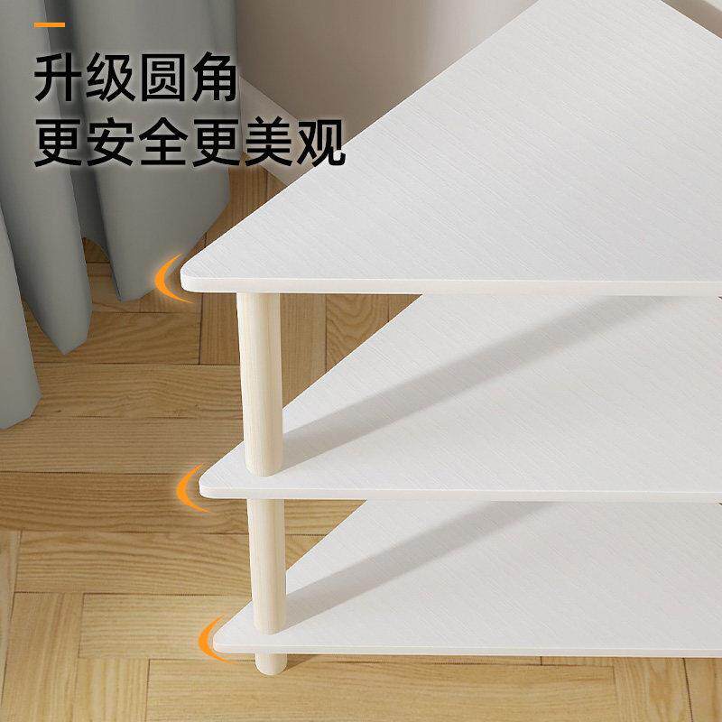 三角置架拐角柜落地墙角置物极窄角落架厅夹层缝窄物款墙角架木客