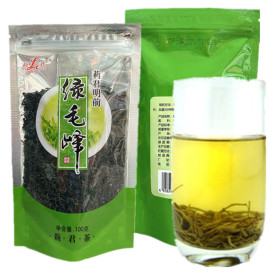 莉君明前绿毛峰100g四川雅安蒙顶山春茶新茶绿茶素毛尖高山茶叶