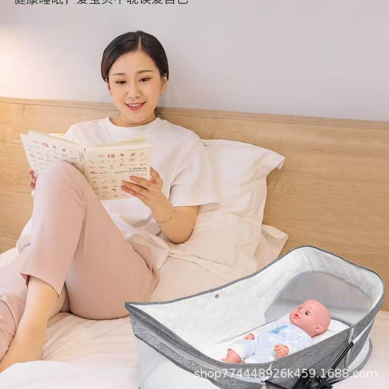 婴儿便携式可折叠床中床宝宝仿生床防压旅行小床婴儿蚊帐神器