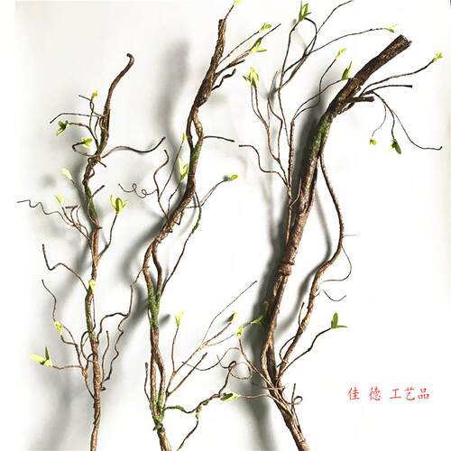 仿真枯树藤山滕干树枝门头装饰吊藤枯枝嫩叶粗藤手感树枝枯藤工艺