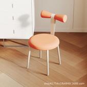 奶油风化妆椅卧室女生家用梳妆台椅子高级感设计师网红简易梳妆凳